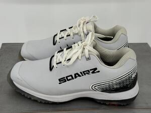 Sqairz Men's Golf Shoes White Waterproof Spiked Size US 7.5 UK 6.5 EUR 40.5